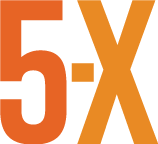 5-X logo